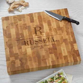 personalized cutting board husband anniversary gift
